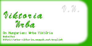 viktoria wrba business card